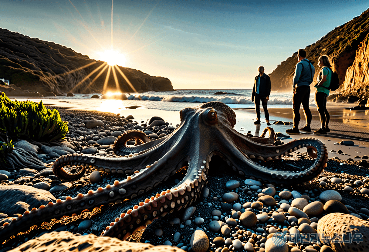공룡시대 BC 해역에 서식한 거대 문어 화석 발견